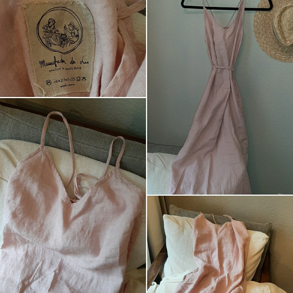 Lithuanian Hand Sewn Linen Slip Dress